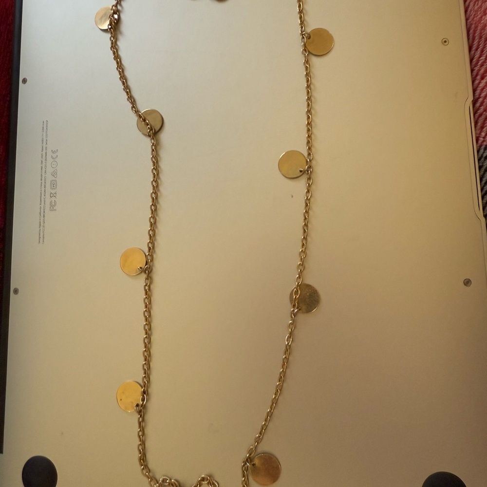 Gold Medallion Necklace Elegant Chain Jewelry